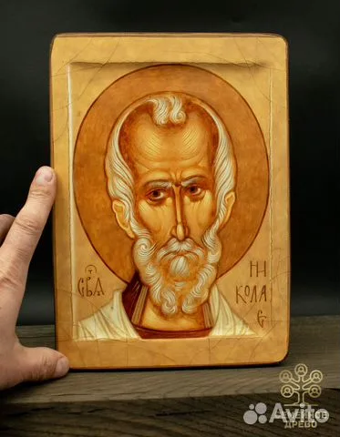 На память: Икона Святого Николая. Дерево