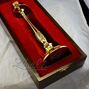 Подарочный подсвечник «Аристократ» с фианитом — фотография 3