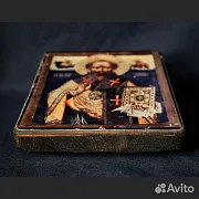 На память: Икона. Св. Николай Чудотворец. Дерев — фотография 6
