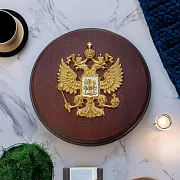 Плакетка «Гербовая» на деревянной основе — необычный подарок — фотография 1