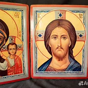 Иконы деревянные. "Венчальная Пара" — оригинальный подарок — фотография 3