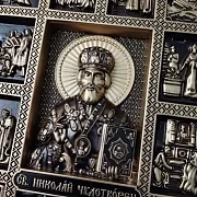 Икона Святой Николай Чудотворец — оригинальный подарок — фотография 6