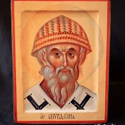Икона с ковчегом "Спиридон Тримифунтский" — необычный подарок — фотография 1