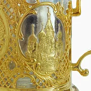 Подстаканник «Красная площадь» для чая — красивый подарок — фотография 2