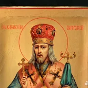 Икона Иоасафа Белгородского. Ручная работа — оригинальный подарок — фотография 3