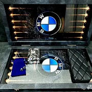 Нарды под стеклом «BMW» в подарок — фотография 4