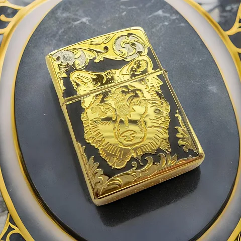 Бензиновая зажигалка Zippo "Волк одиночка" в подарок