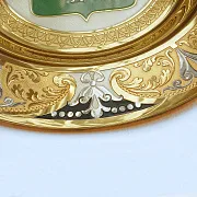 На память: Декоративная тарелка "Челябинск". Златоуст — фотография 3
