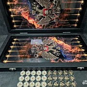 Подарочные нарды под стеклом «Держава» — фотография 6