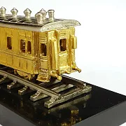Подарочный сувенир «Вагон» с позолотой и никелированием — фотография 2