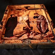 Икона "Распятие Иисуса Христа " +подставка — необычный подарок — фотография 3