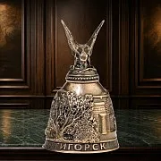 Бронзовый колокольчик «Пятигорск. Озеро Провал» — красивый подарок — фотография 1
