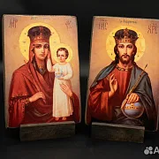 Венчальная пара. Богоматерь и Спас Вседержитель+по — оригинальный подарок — фотография 3