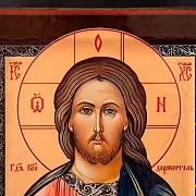 Икона с ковчегом "Христос Вседержитель" — оригинальный подарок — фотография 4