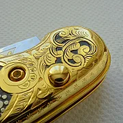 Складной нож «Тигр» из Златоуста — оригинальный подарок — фотография 3