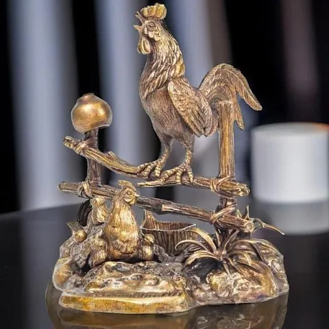 Скульптура из бронзы «Утро в деревне» — красивый подарок