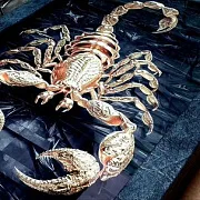 Нарды под стеклом «Золотой скорпион» — необычный подарок — фотография 4