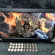 Подарочные нарды под стеклом «Держава» — фотография 8