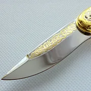 Складной нож «Рысь за зайцем» — красивый подарок — фотография 6