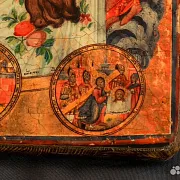 Икона деревянная "Спас Нерукотворный" — красивый подарок — фотография 7
