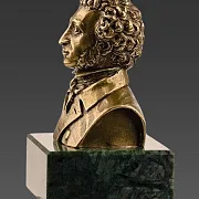 Подарочный бронзовый бюст «Пушкин А.С.» — фотография 4