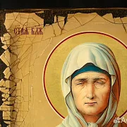 "Святая Блаженная Матрона Московская" икона дерево — оригинальный подарок — фотография 4