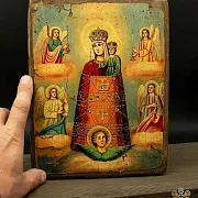 Икона Богоматери "Прибавление ума" 26*20 см — оригинальный подарок — фотография 1