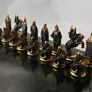 Каменные шахматы из змеевика и долерита — оригинальный подарок — фотография 4