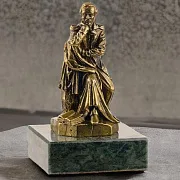 Подарочная бронзовая композиция «Памятник М.Ю. Лермонтову в Пятигорске» — фотография 1