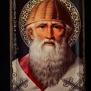 Подарочная икона Спиридона Тримифунтского. Ручная работа — фотография 4