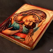 На память: Икона Божией матери "Сладкое лобзание" — фотография 3